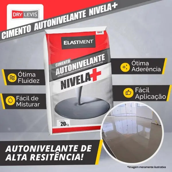 Cimento Autonivelante Nivela+ 20kg Cinza